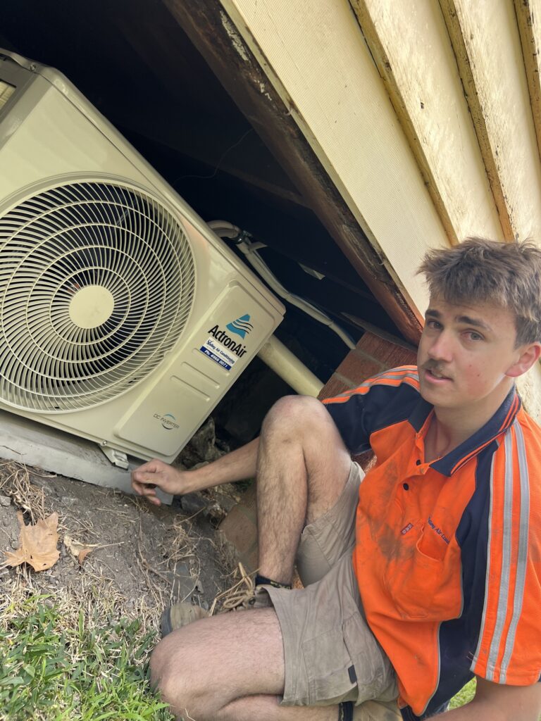 Actron Air outdoor air conditioning unit installation Hamilton NSW