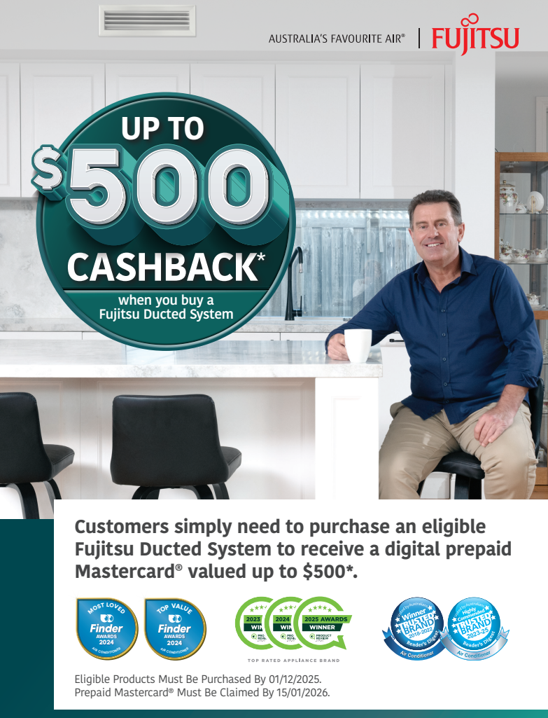 Fujitsu ducted air conditioner promotion Newcastle 2025