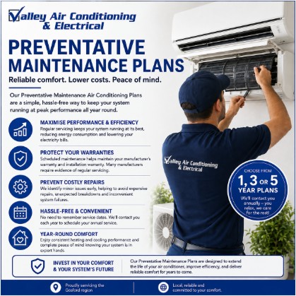 Air conditioning maintenance Gosford NSW